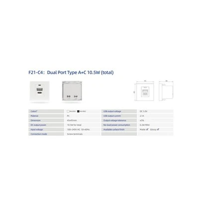 Modulu tal-Enerġija USB A USB C